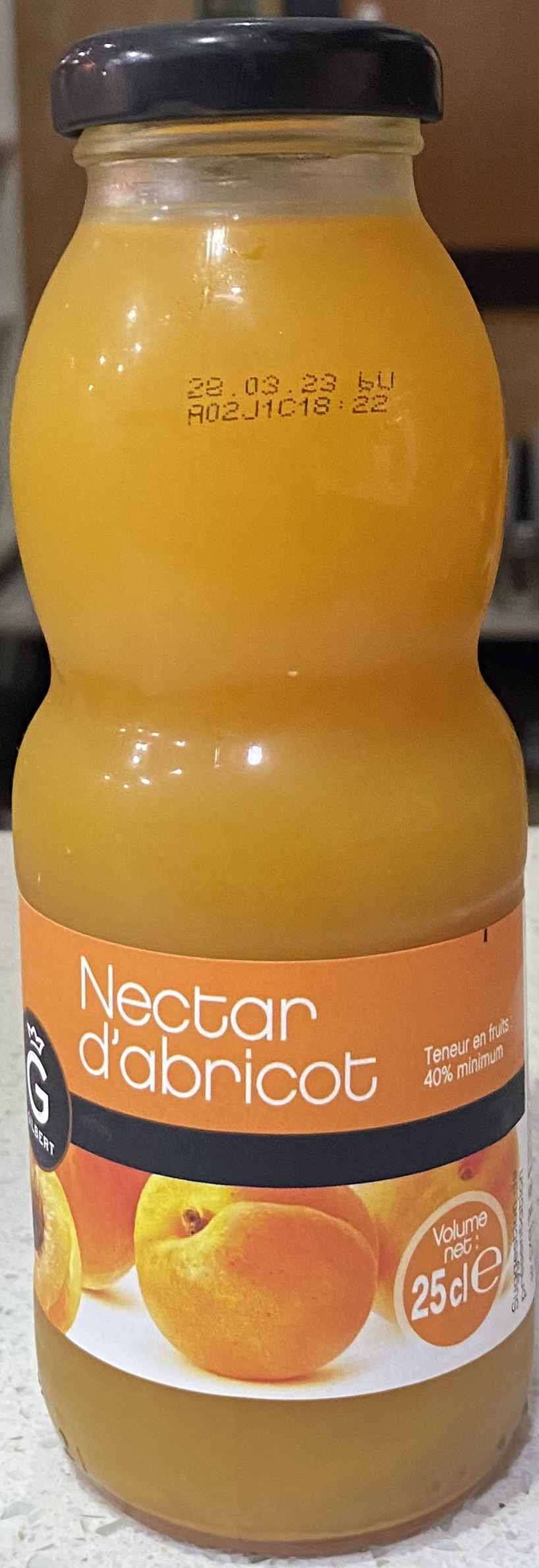B.Jus de fruits (abricot) (25cl)